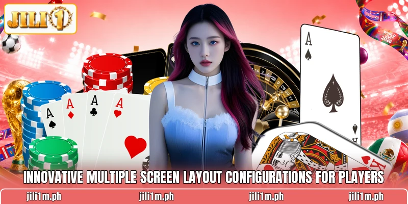 Innovative multiple screen layout configurations for players
