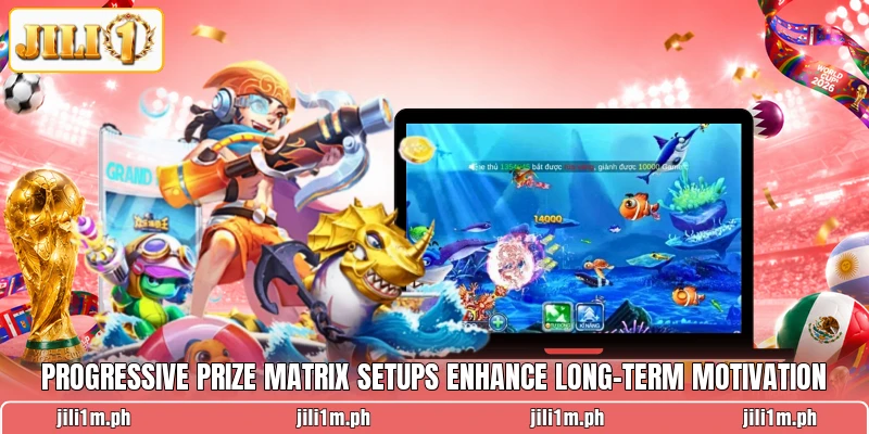 Progressive prize matrix setups enhance long-term motivation